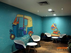 Cafe wall painting artist,Hotel wall paint artist