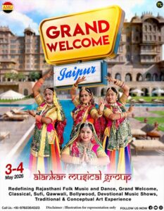 Grand Welcome With Rajasthani Dancers, Folk Dance Welcome Artists Jaipur
