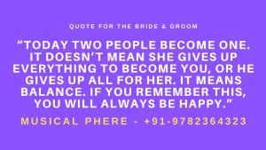 Musical Wedding Phere Contact Number- Quote for Bride and Groom