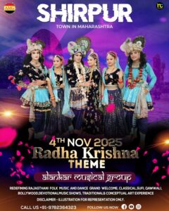 Radha Krishna Dance, Jhanki, Dandia Rass, Phoolon ki Holi Party, Shirpur, Jaimala, Bride Groom Entry