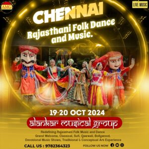 Rajasthani Folk Dance and Folk Music Group, Chennai, Live Kalbelia, Bhawai, Ghoomar Dance Party Show