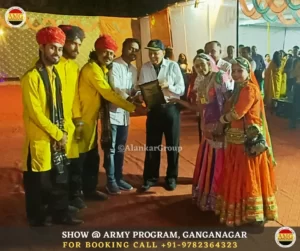 Rajasthani Group Honor Army Program Ganganagar