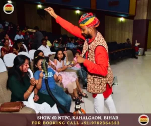 Rajasthani Puppet Show, Kathputli Show Program NTPC Kahalgaon, Guest Interaction