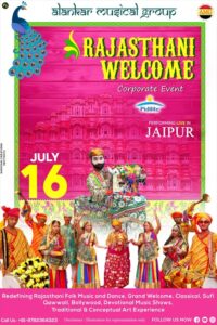 Rajasthani Welcome,Kacchi Ghodi Welcome Ideas with Dhol, Nagaras, Ravanhatta Players, Pidilite Event Jaipur